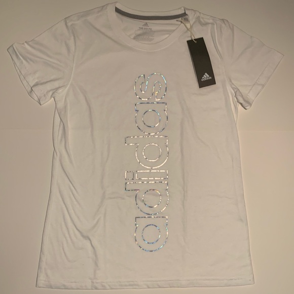 Adidas T-shirts Black and White Size Small - Picture 10 of 11